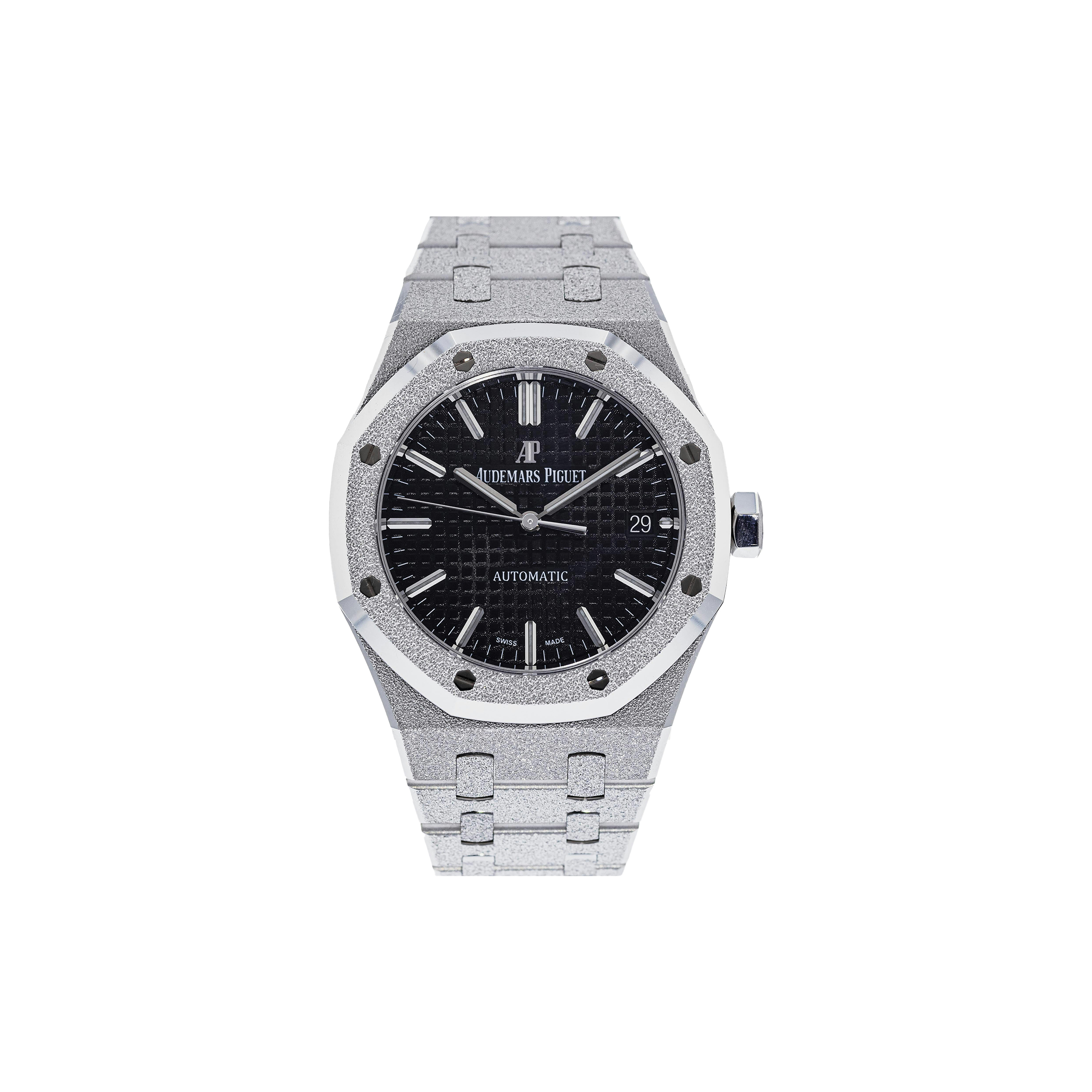 AUDEMARS PIGUET ROYAL OAK FROSTED GOLD 37MM WATCH 15454BC.GG.1259BC.03